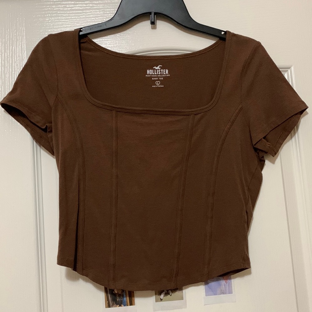 Brown baby tee